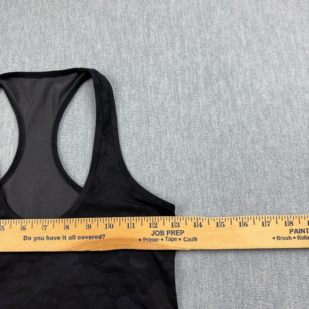 Lululemon Tank Top Womens 4 Black Camo Cool Racerback II Athletic Yoga Gym Run - Picture 4 of 8